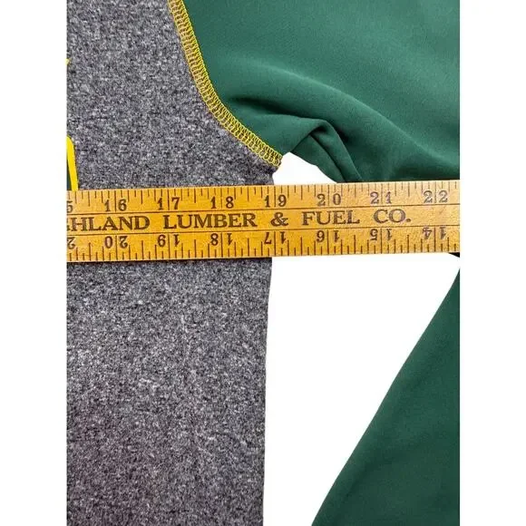 Green Bay Packers Hoodie Sweatshirt Mens Small Fanatics Green Gray Scuba Knit - Picture 6 of 7